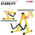Guitar Stand A Frame Shape w Soft Foam Arm Non Slip Rubber for Acoustic Electric Bass Ukulele - 810144136233