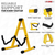 Guitar Stand A Frame Shape w Soft Foam Arm Non Slip Rubber for Acoustic Electric Bass Ukulele - 810144136233