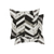 Set of Two 18" Black and Natural Chevron Cowhide Throw Pillows - 606114973768