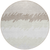 8' Ivory Beige And Taupe Round Striped Washable Indoor Outdoor Area Rug - 608219243470