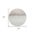 8' Ivory Beige And Taupe Round Striped Washable Indoor Outdoor Area Rug - 608219243470