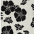 9' X 12' Ivory And Black Floral Washable Indoor Outdoor Area Rug - 880016580396