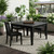 39" Black Heavy Duty Plastic Square Outdoor Dining Table - 880024585536