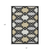 8' X 10' Black Gray And Ivory Trellis Washable Indoor Outdoor Area Rug - 608219237714