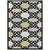 8' X 10' Black Gray And Ivory Trellis Washable Indoor Outdoor Area Rug - 608219237714