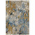 Homeroots Home Decor 10' x 13' Abstract Power Loom Stain Resistant Area Rug, Gold Grey and Ivory