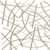 Abstract Lines Metal Hanging Dimensional Sculpture - 880016696141