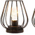 Set of Two 7" Black Geometric Cage Cordless Desk Lamps - 880016667486