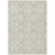 9' X 12' Beige And Ivory Trellis Washable Indoor Outdoor Area Rug - 608219259587
