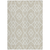 9' X 12' Beige And Ivory Trellis Washable Indoor Outdoor Area Rug - 608219259587