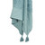 50" X 60" Teal And Blue Cotton Woven Ikat Throw Blanket with Fringe - 880024757261