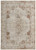 10' X 13' Tan Ivory And Orange Floral Power Loom Distressed Area Rug With Fringe
