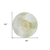8' Round Green and Ivory Round Abstract Washable Non Skid Indoor Outdoor Area Rug