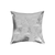 Set of Two 18" Gray and Silver Abstract Cowhide Throw Pillows with Glitter - 608219040314