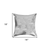 Set of Two 18" Gray and Silver Abstract Cowhide Throw Pillows with Glitter - 608219040314