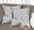 Set of Two 18" Gray and Silver Abstract Cowhide Throw Pillows with Glitter - 608219040314