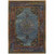 10' X 13' Blue Gold Green Red Orange And Purple Oriental Power Loom Stain Resistant Area Rug