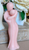 2" Peach Black Ice Scented Mother And Child Dimensional Candle - 880024710686