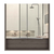 Jaspe Mirror Cabinet, Three Internal Shelves, One Open Shelf, Double Door - 880332932497