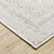 8' X 11' White And Gray Oriental Distressed Area Rug