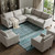 8' X 10' Teal And Ivory Southwestern Washable Area Rug With UV Protection - 880024905600