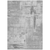 8' X 10' Gray And Off White Abstract Washable Indoor Outdoor Area Rug - 880016409482