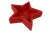 10" Red Solid Wood Star Shaped Dough Bowl - 880024925820