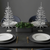Set Of Two Tinsel Sparse Pine Christmas Trees - 880016606652