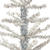 Set Of Two Tinsel Sparse Pine Christmas Trees - 880016606652