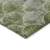 9' X 12' Green And Ivory Abstract Washable Indoor Outdoor Area Rug