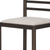 Fabric and Solid Wood Low Back Counter Height Bar Chair - 880016716283