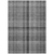 8' X 10' Gray Plaid Washable Non Skid Indoor Outdoor Area Rug - 608219018726