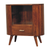 Solid Wood Oval Accent Cabinet With One Drawer - 880016489354