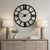 Iron Analog Round Wall Clock - 880016608816