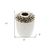 10" White Round Ceramic Table Vase With Sculptural Details - 880016526561