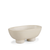 8" Cream Ceramic Oval Pedestal Centerpiece Bowl - 880016832150