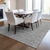 9' X 12' Gray Black And Ivory Geometric Washable Indoor Outdoor Area Rug - 608219045890