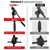 Mic Stand Pair Height Adjustable Universal Microphone Stands Floor w Telescoping Boom Arm - 810199691152