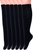 6 Pairs Men's and Women's Cotton Knee High Tube Socks for Sports - 742137057013