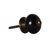 Set of Eight Brown And Black Ceramic And Metal Drawer Pull Knobs - 608219299620