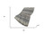 50" X 70" Gray And Charcoal Abstract Polyester Woven Plush Throw Blanket - 880016770872