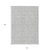 10' X 14' Silver And Ivory Geometric Washable Indoor Outdoor Area Rug - 608219347277