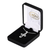 Necklace Open Bud Cross SilverPlated 18L - 603799689892