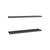 Set Of Two Dark Wood Wall Mounted Floating Shelves - 880016584752