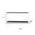 Set Of Two Dark Wood Wall Mounted Floating Shelves - 880016584752