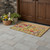18" X 40" Brown Green And Purple Floral Outdoor Coir Door Mat - 880016442465