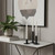 Set of Three Black Geometric Metal Tabletop Taper Candlesticks - 880024586199