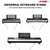 Keyboard Stand Single X Style Adjustable Lift Piano Riser For 49 To 88 Keys  - 810144132099