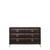 63" Dark Merlot Manufactured Wood Six Drawer Double Dresser - 606114153283