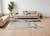 10' X 13' Ivory Blue and Brown Abstract Power Loom Area Rug - 608219050160